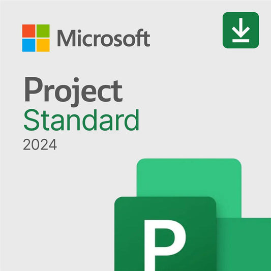 Microsoft - Project Standard 2024 - 1pc - Download (new - Replacemnt for 076-05905) - Guards On Duty Shop & Security Guards