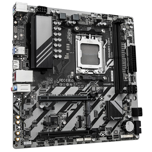 GIGABYTE AMD B840 Chipset for AMD AM5; 2x Dual DDR5; 2x M2; 1x HDMI