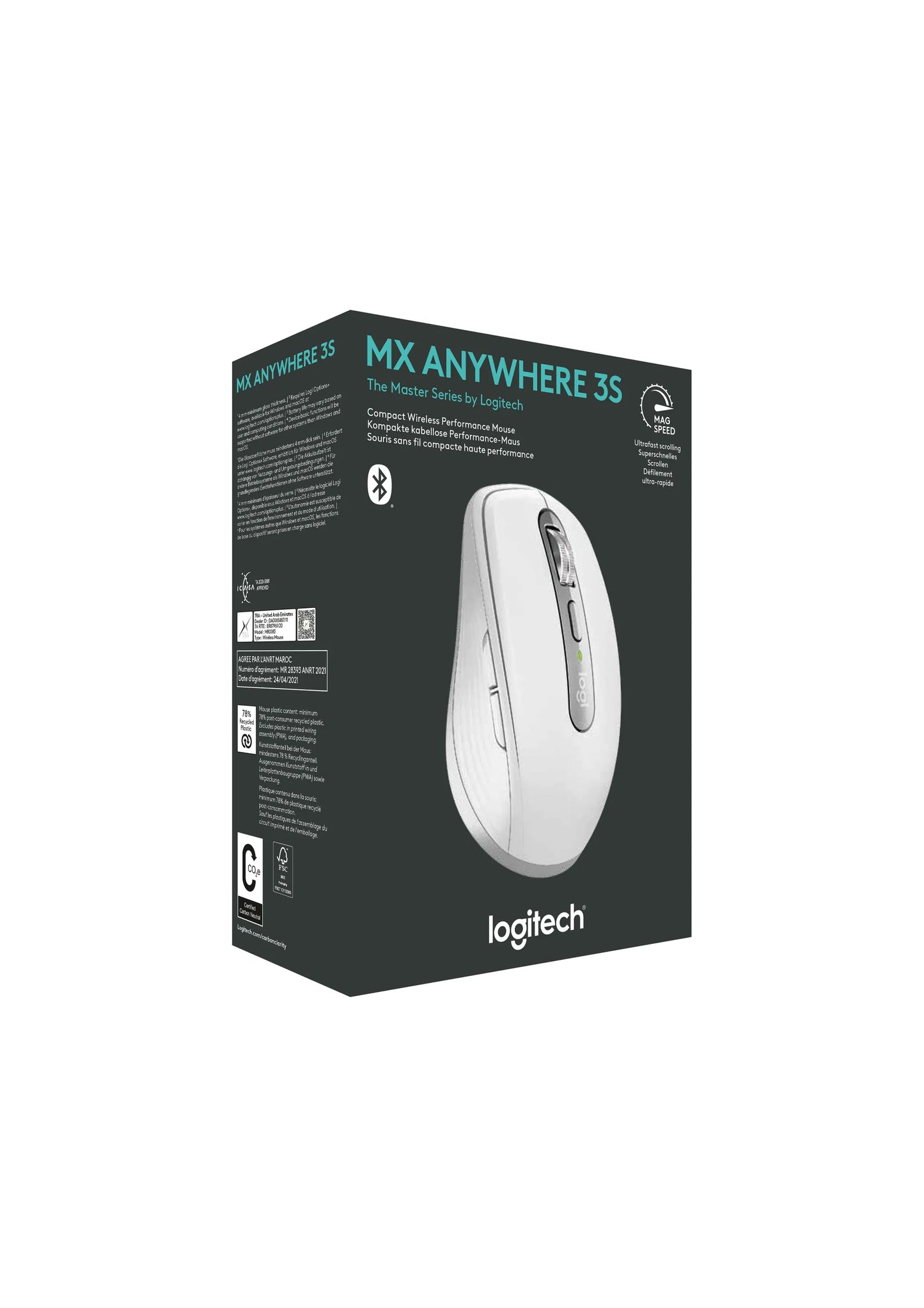 Logitech(R) MX Anywhere 3S Bluetooth Mouse - Pale Grey - Guards On Duty Shop & Security Guards