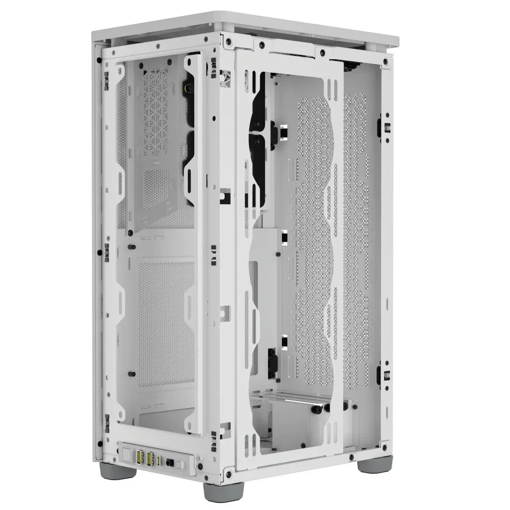 2000D AIRFLOW White Mini-ITX PC Case; 3x 2.5'' Drive Bays; Up to 360mm Radiator compatible