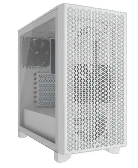 3000D AIRFLOW White Mid-Tower PC Case; 2x 3.5'' |  2x 2.5'' Drive Bays; Up to 360mm Radiator compatible; 2x 120mm fan incl