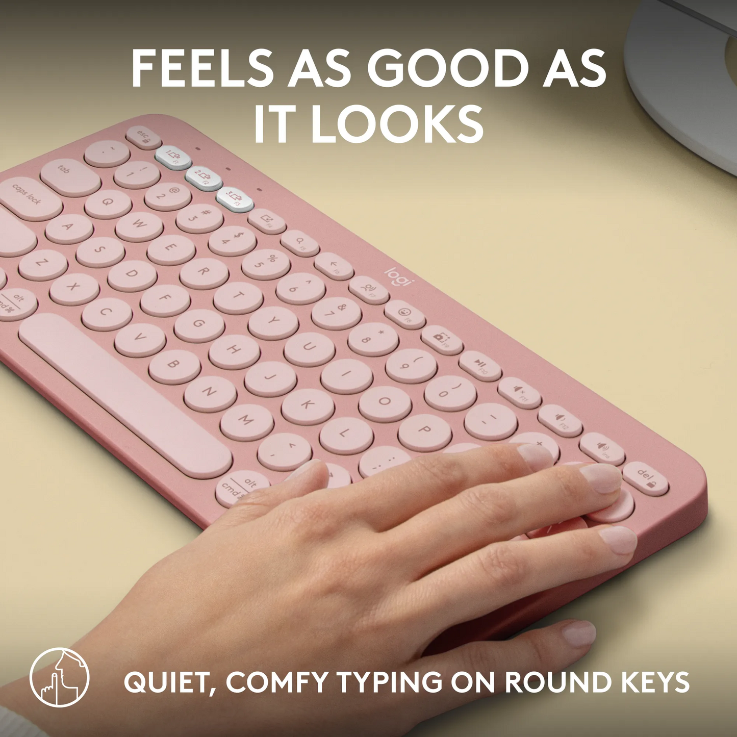 Logitech(R) Pebble Wireless Keys 2 K380s - Tonal Rose - Guards On Duty Shop & Security Guards