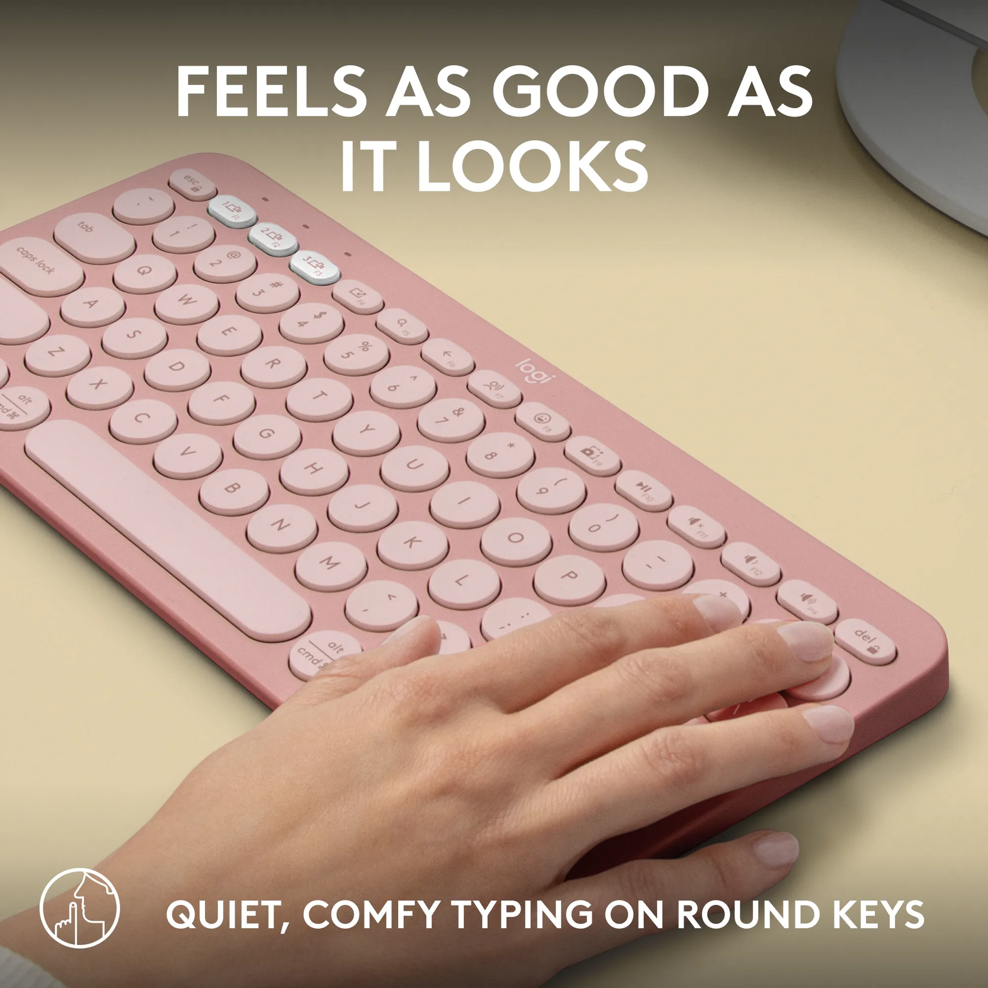 Logitech(R) Pebble Wireless Keys 2 K380s - Tonal Rose - Guards On Duty Shop & Security Guards
