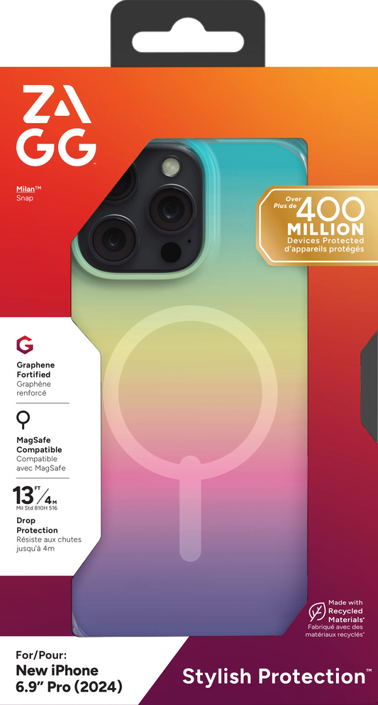 ZAGG Cases Milan Snap Apple  iP16 Pro Max  Iridescent