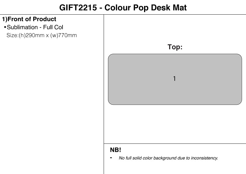 Colour Pop Desk Mat