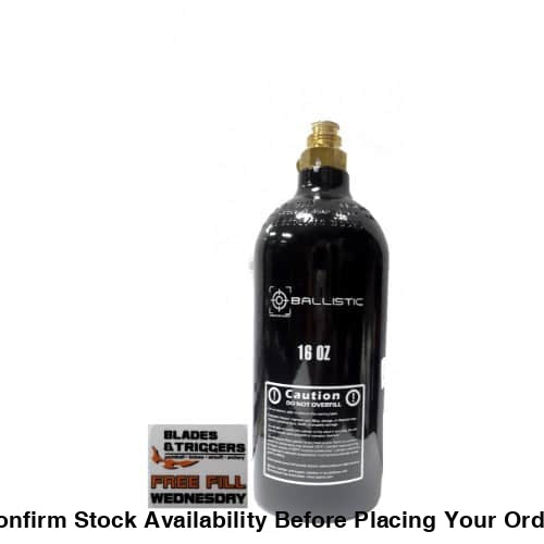 BALLISTIC CO2 16 OZ WITH PIN VALVE ATTACHED - Guards On Duty Shop