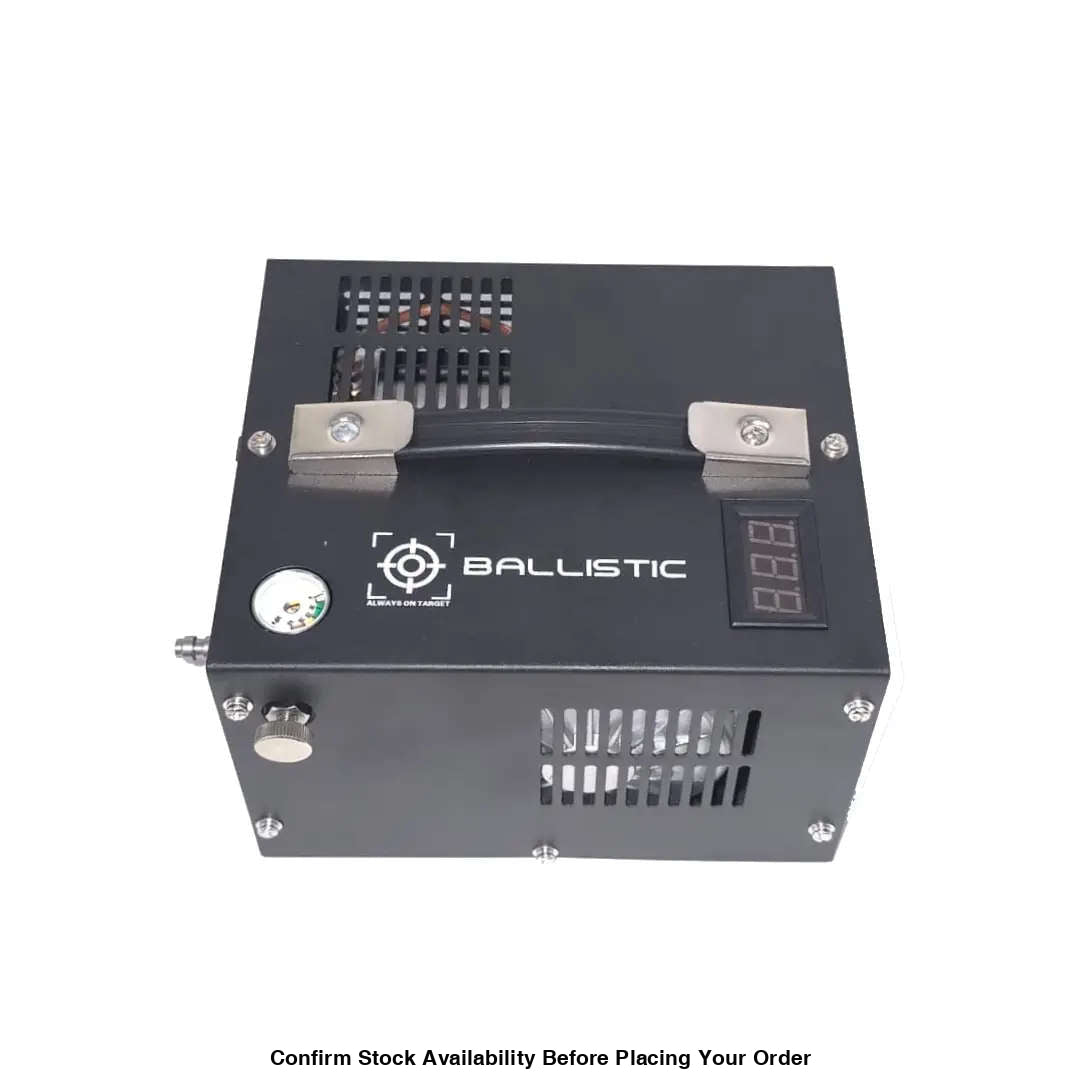 Ballistic Compact PCP Compressor 12V 300Bar/4500 PSI Black - Guards On Duty Shop