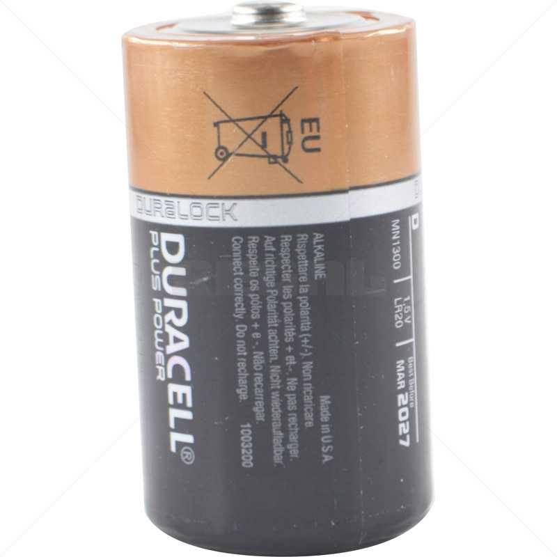 BATT 1.5V Size D Torch 61mm x 33mm Durac