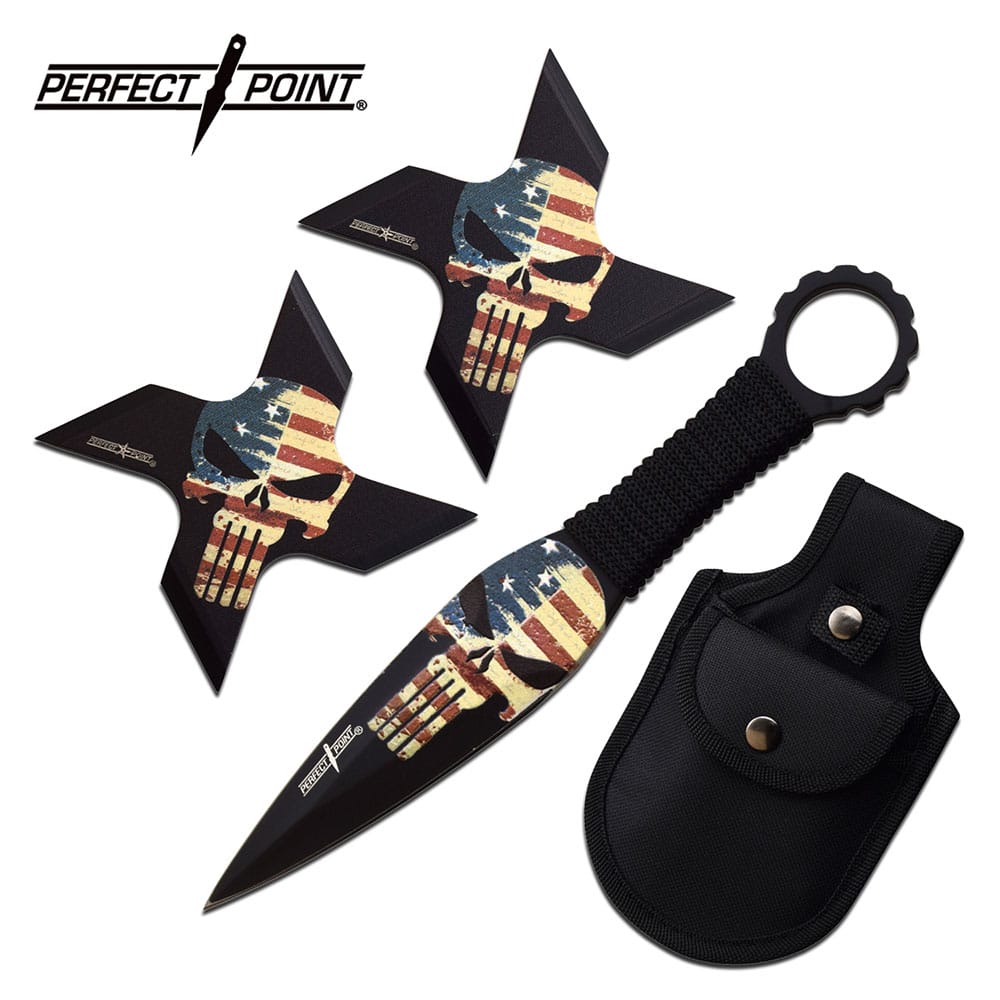 Perfect Point PP-127-3A Throwing Star Set