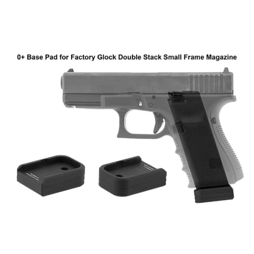 UTG Pro +0 Base Pad, Glock Small Frame Matte Black Aluminium - Pubgl01