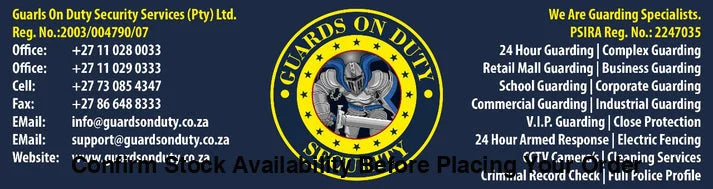 Day Security Guard Waterval Boven (Free Quotation)