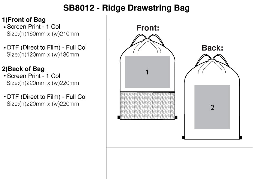 Ridge Drawstring Bag