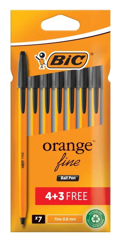 BiC Orange Ballpen Fine - Blue Black Red