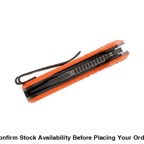 Black FOX Puck Folding Knife D2 Black PTFE Stone Washed Blade - Guards On Duty Shop