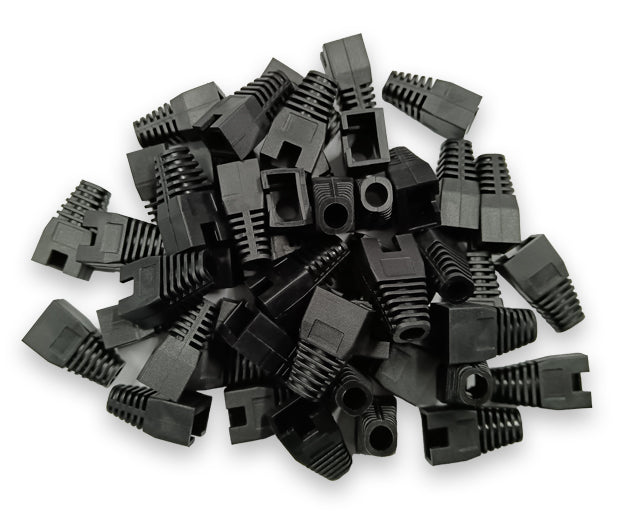 RJ45 Boot (Black) 50x Packet