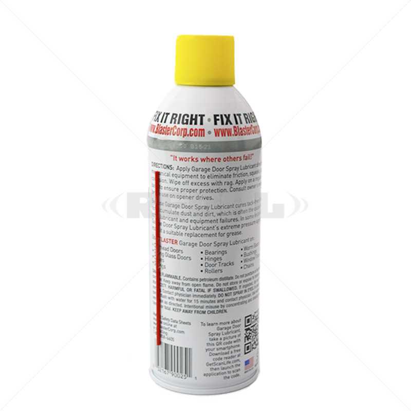Blaster Garage Door Lubricant Spray