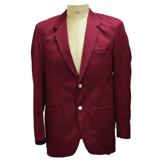 Blazer 100% Polyester - Black Navy Maroon Bottle Green Size 32-44