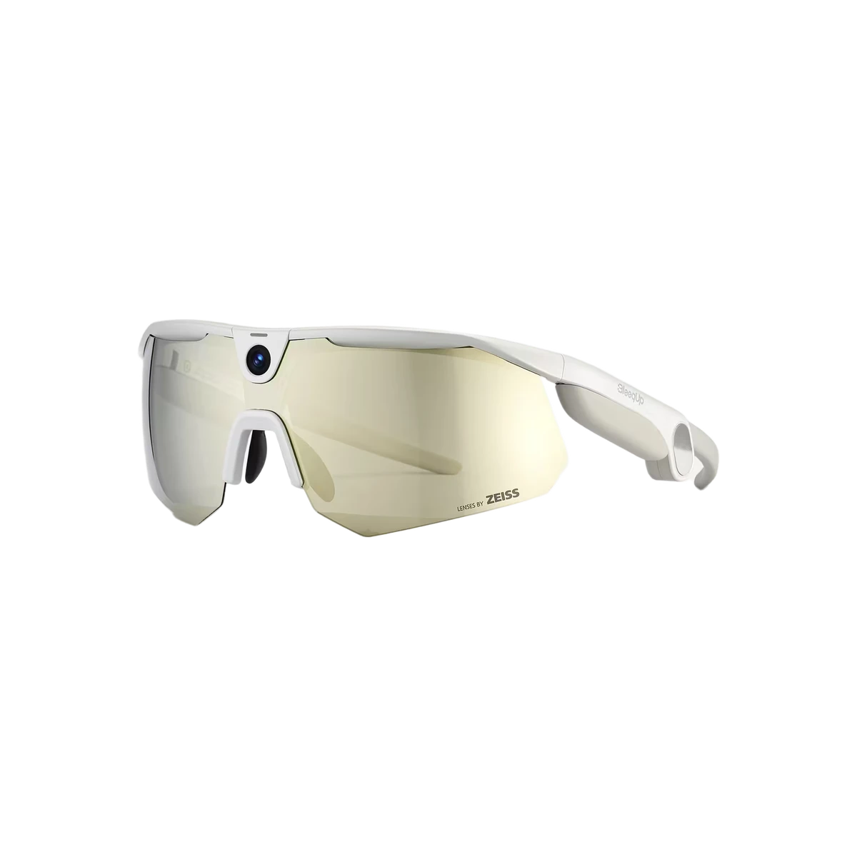 BleeqUp Ranger Zeiss AI sports camera glasses in white