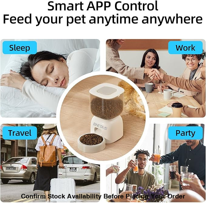 BNETA Automatic Smart Wi-Fi Pet Feeder F14-W