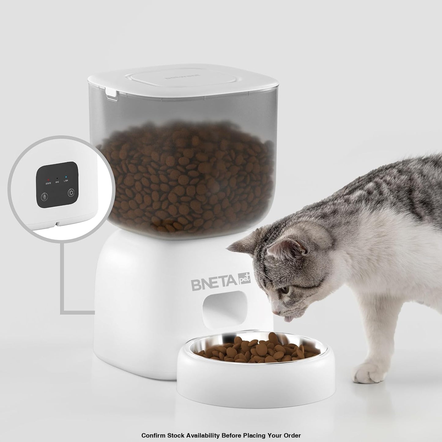 BNETA Automatic Smart Wi-Fi Pet Feeder F14-W