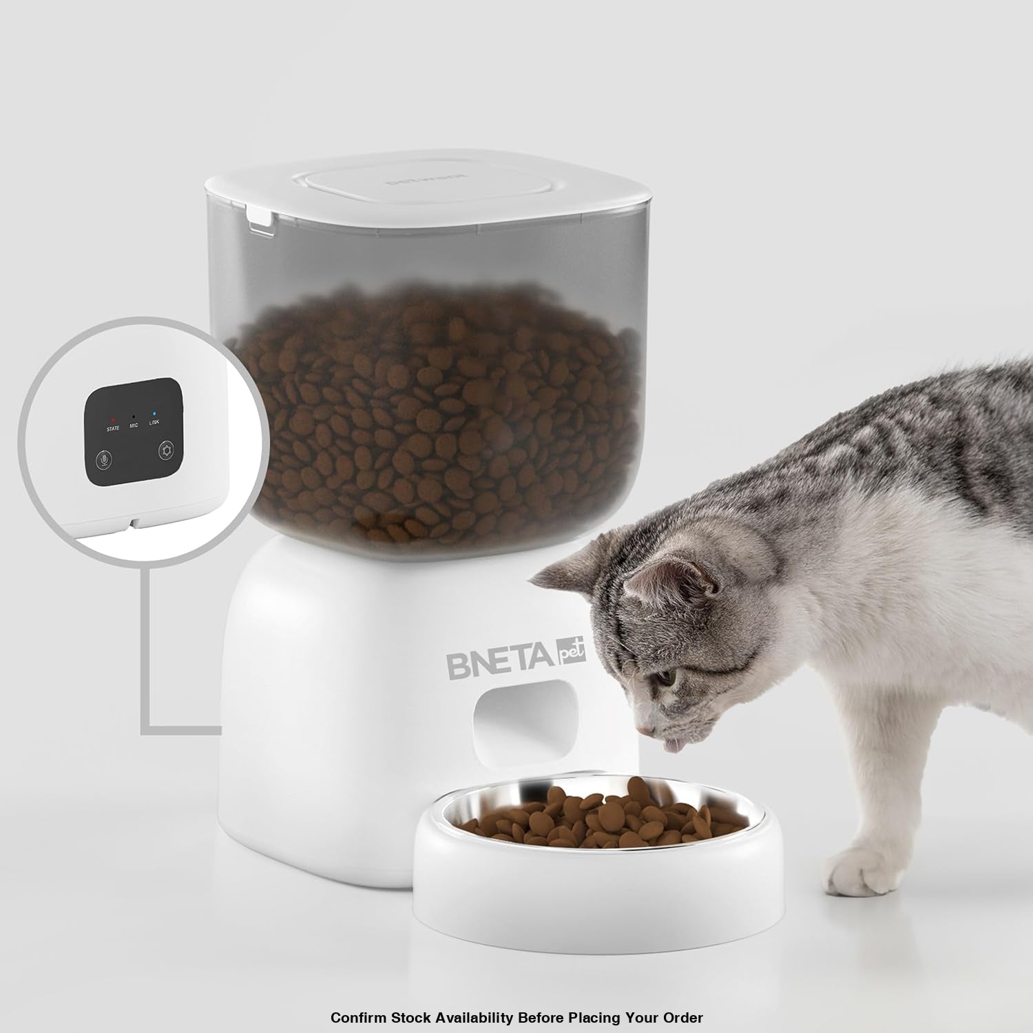 BNETA Automatic Smart Wi-Fi Pet Feeder F14-W