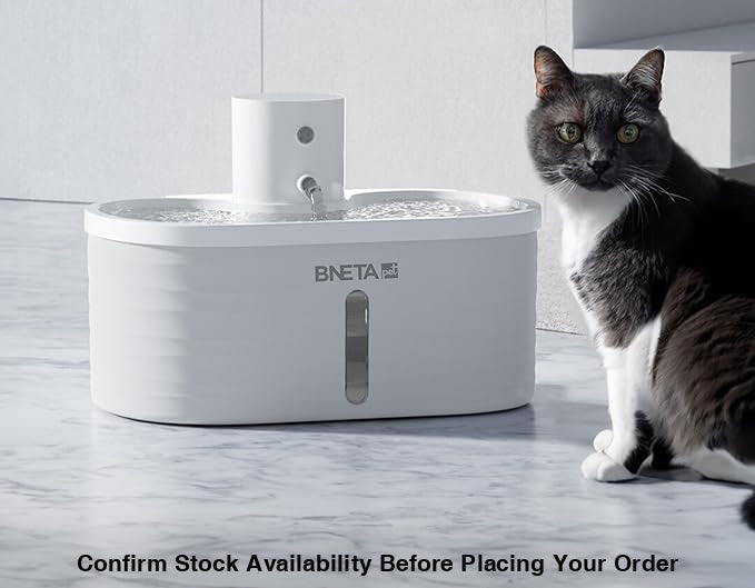 BNETA Pet Automated Battery Water Fountain W4 - 3 modes