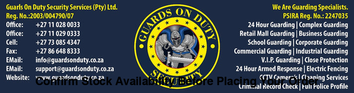 Day Security Guard Waterval Boven (Free Quotation)