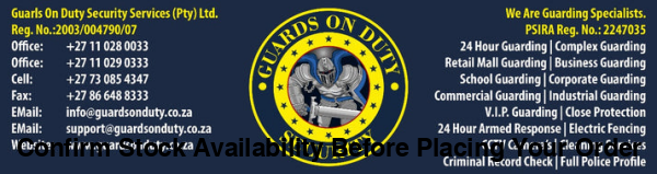 Day Security Guard Waterval Boven (Free Quotation)