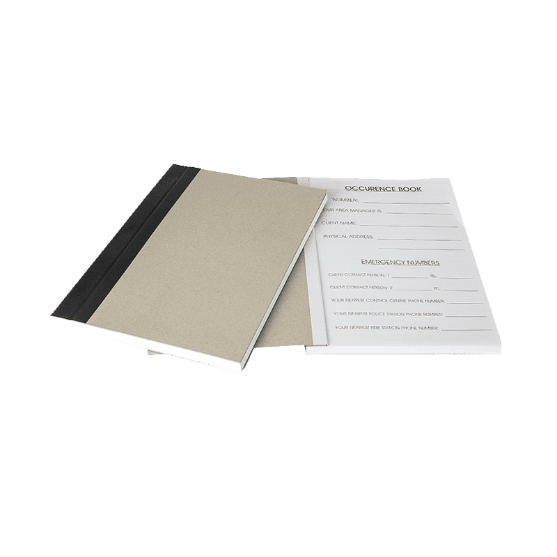 Occurrence Book - 100 Page Double Sided (200) Numbered A4 Portrait