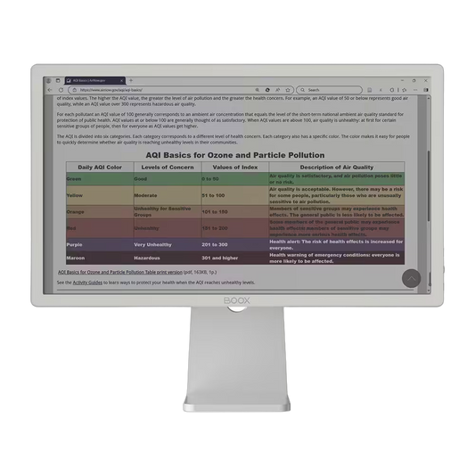 BOOX Mira Pro Color 25.3 inch E Ink monitor front view – BOOX Mira Pro (Color)