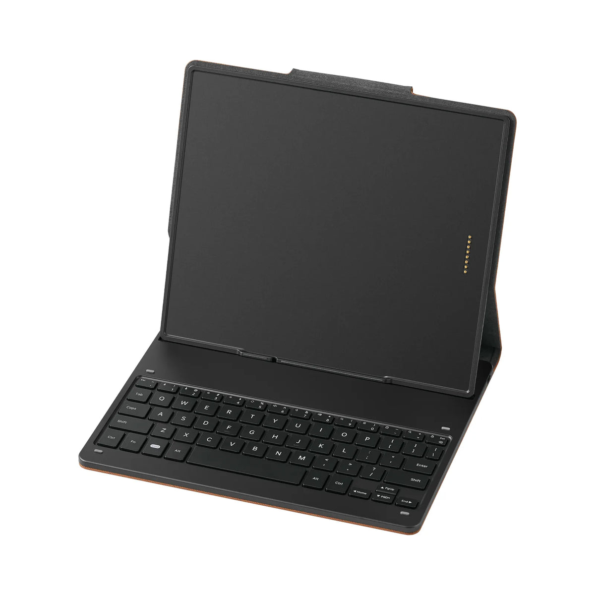 Boox Note Air 6C Keyboard folio open in laptop position with the QWERTY keyboard and tablet holder