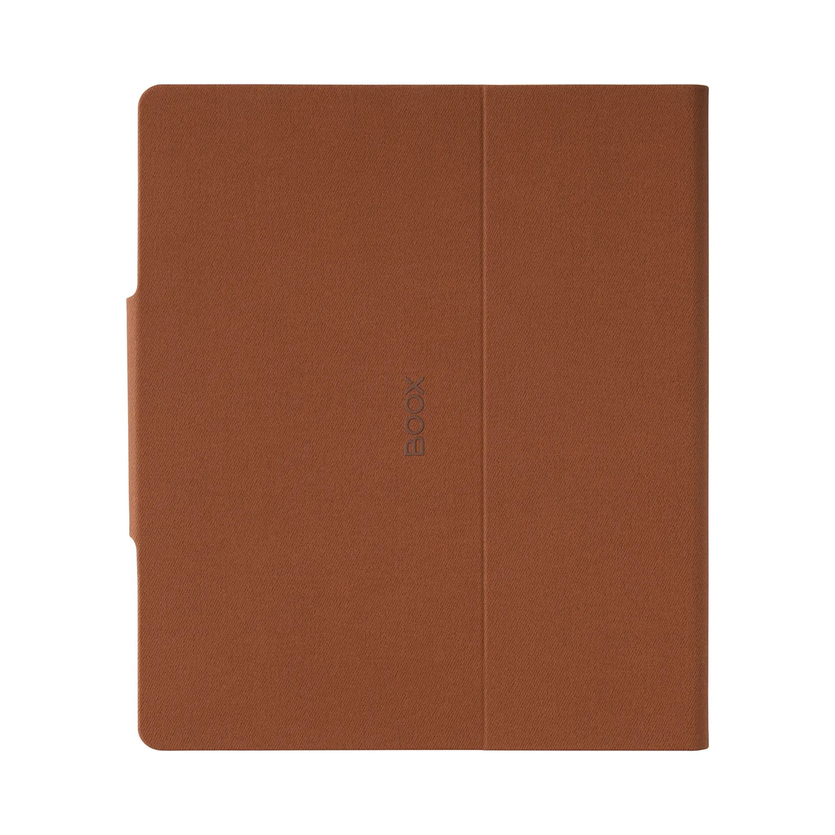 Boox Note Air 6C Keyboard folio back in brown fabric with the BOOX logo