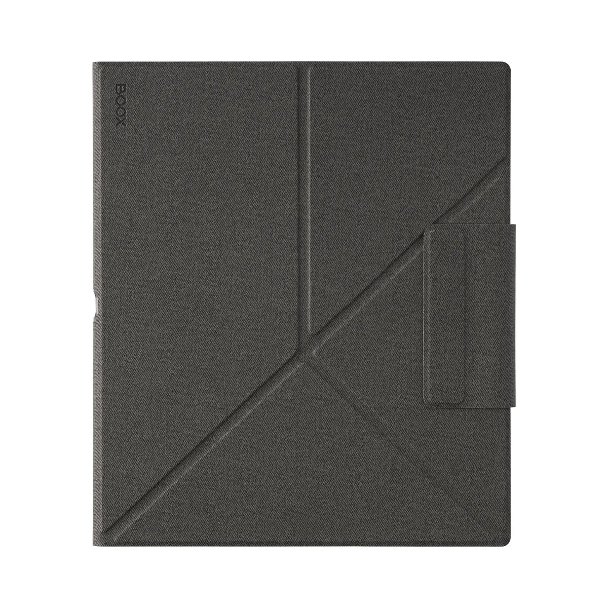 Boox Note Air 6C Magnetic Cover in grey with origami fold lines and magnetic clasp