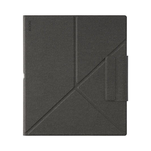 Boox Note Air 6C Magnetic Cover in grey with origami fold lines and magnetic clasp
