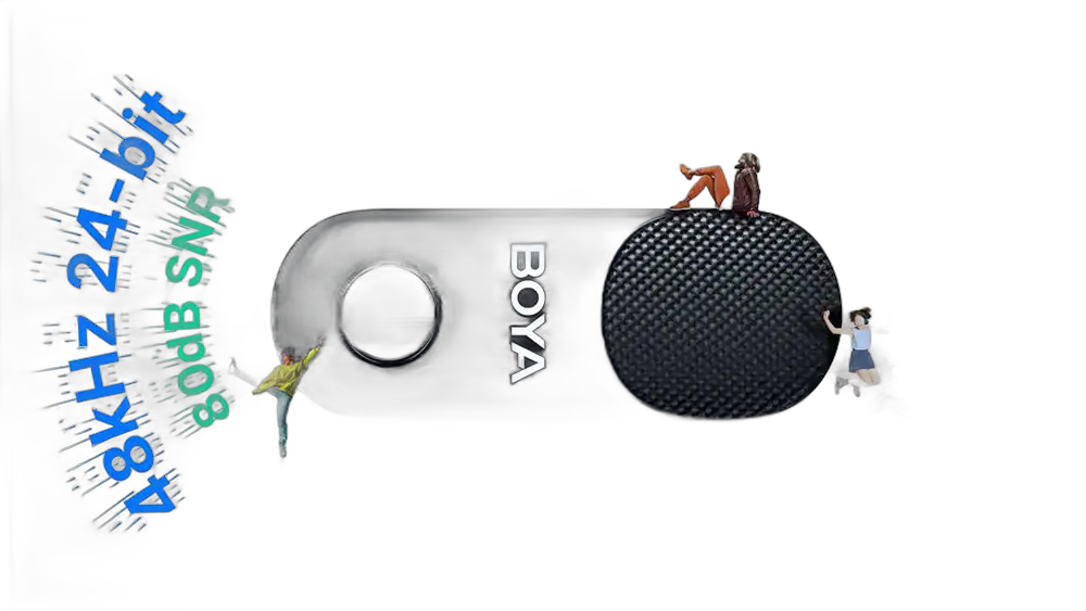 BOYA Magic Mini side view — Wireless AI Microphone in South Africa