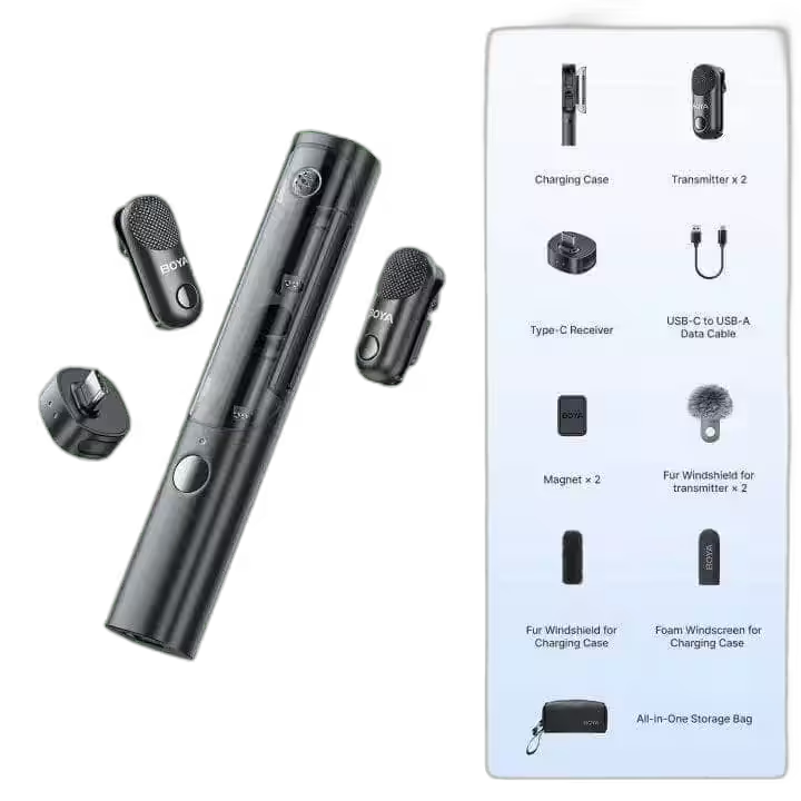 BOYA Magic Mini side view — Wireless AI Microphone in South Africa