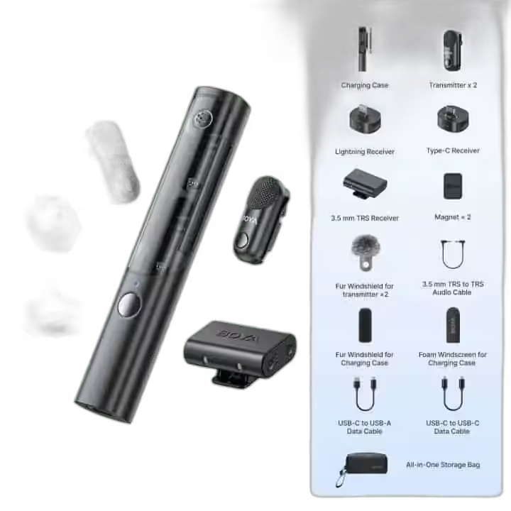 BOYA Magic Mini detail shot — Wireless AI Microphone in South Africa