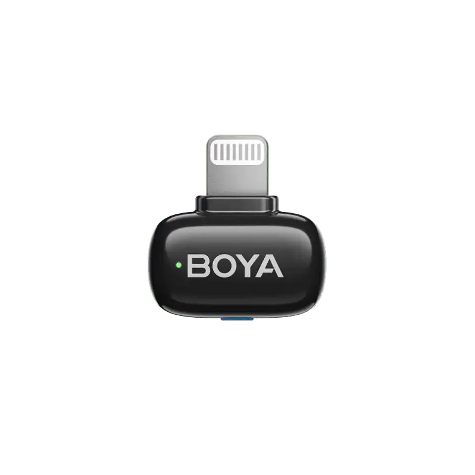 BOYA Mini 2 Lightning receiver, front view - AI Microphones
