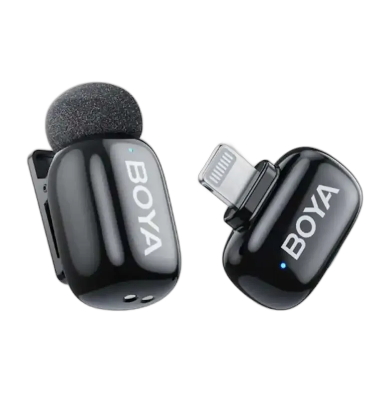 BOYA Mini 2 Single Kit Lightning version: one Mini 2 transmitter and one Lightning receiver