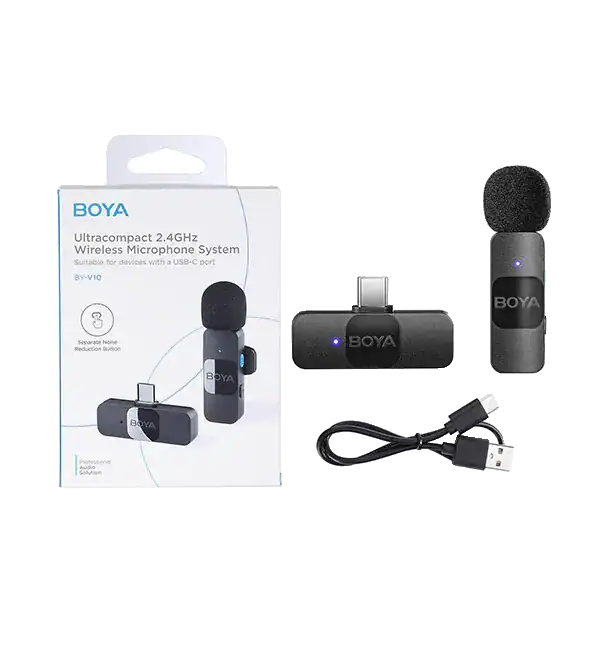 BOYA V Omni with stand — Wireless AI Microphone in South Africa