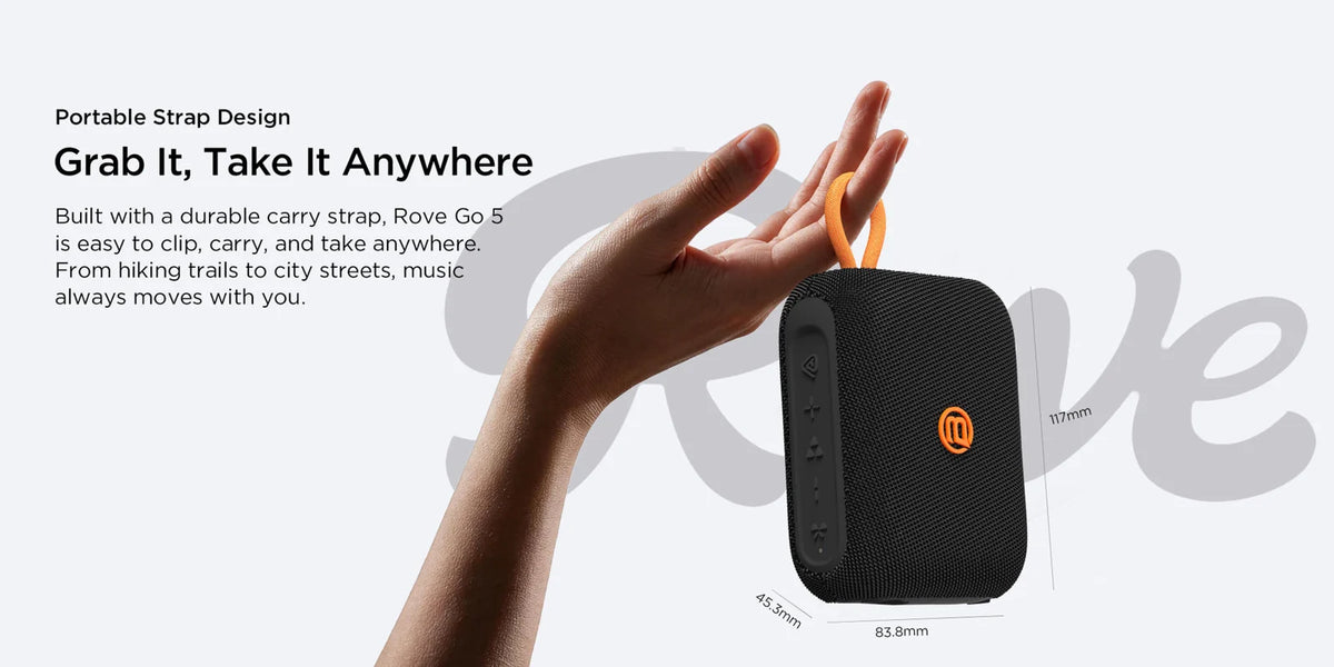 Bugani Rove Go 5 held by its carry strap