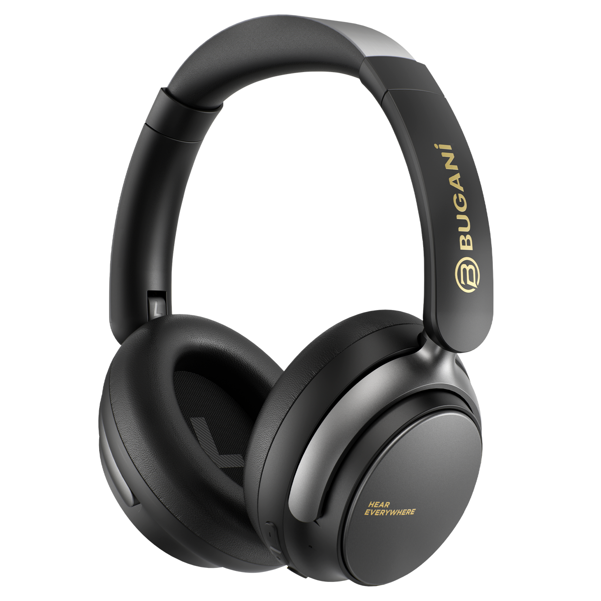 Bugani Space BH01 Hybrid ANC Headphones — angled view
