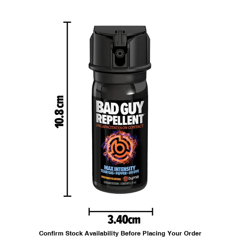 BYRNA BAD GUY REPELLENT MAX 2 OZ Bulk Buy 10 X Cans - Guards On Duty Shop