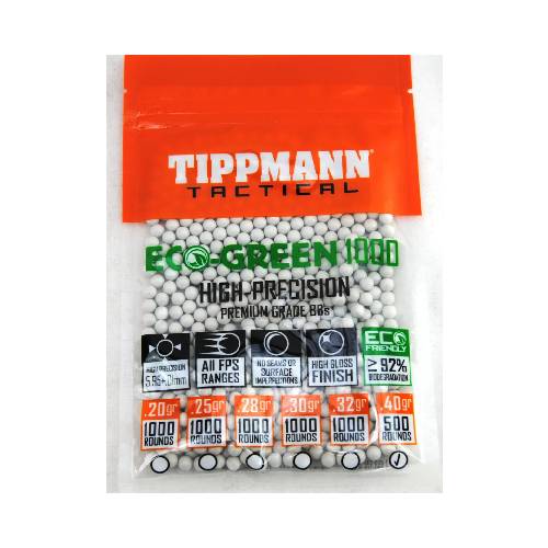 Tippmann 6MM ECO BBS .30G 500CT White - 65554