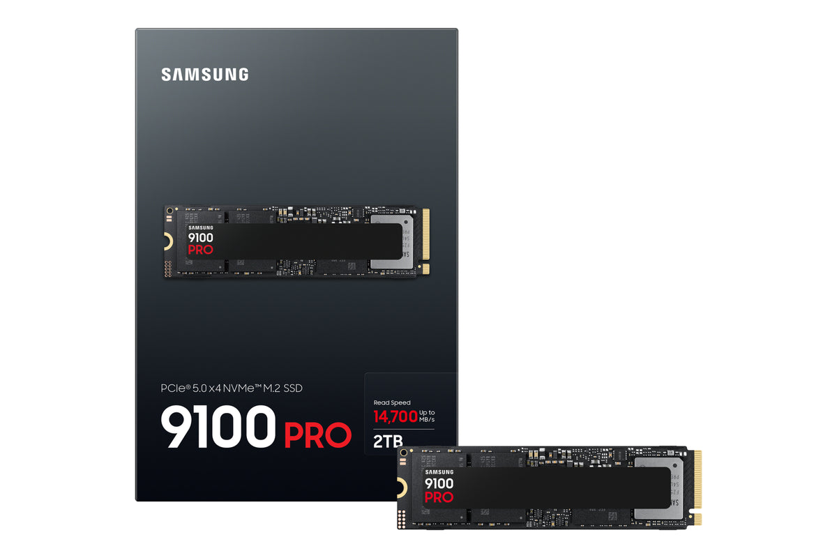 SAMSUNG MZ-VAP2T0BW 9100 PRO 2 TB NVMe SSD - Read Speed up to 14 700 MB/s; Write Speed to up 13 300 MB/s; Random Read up to 1 85