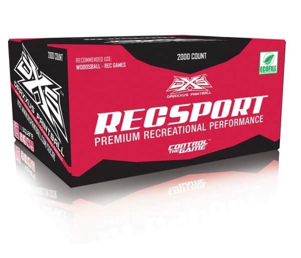 Draxxus Recsport Paintballs .68Cal Box of 2000