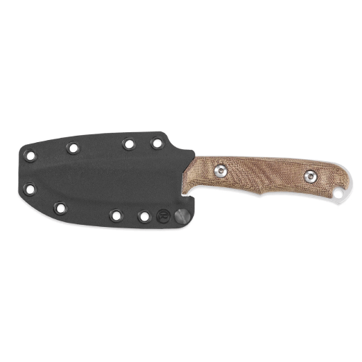 Chris Reeves Backpacker Drop Point Micarta Canvas Natural-BPR-1001