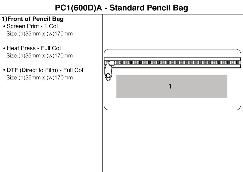 Standard Pencil Bag