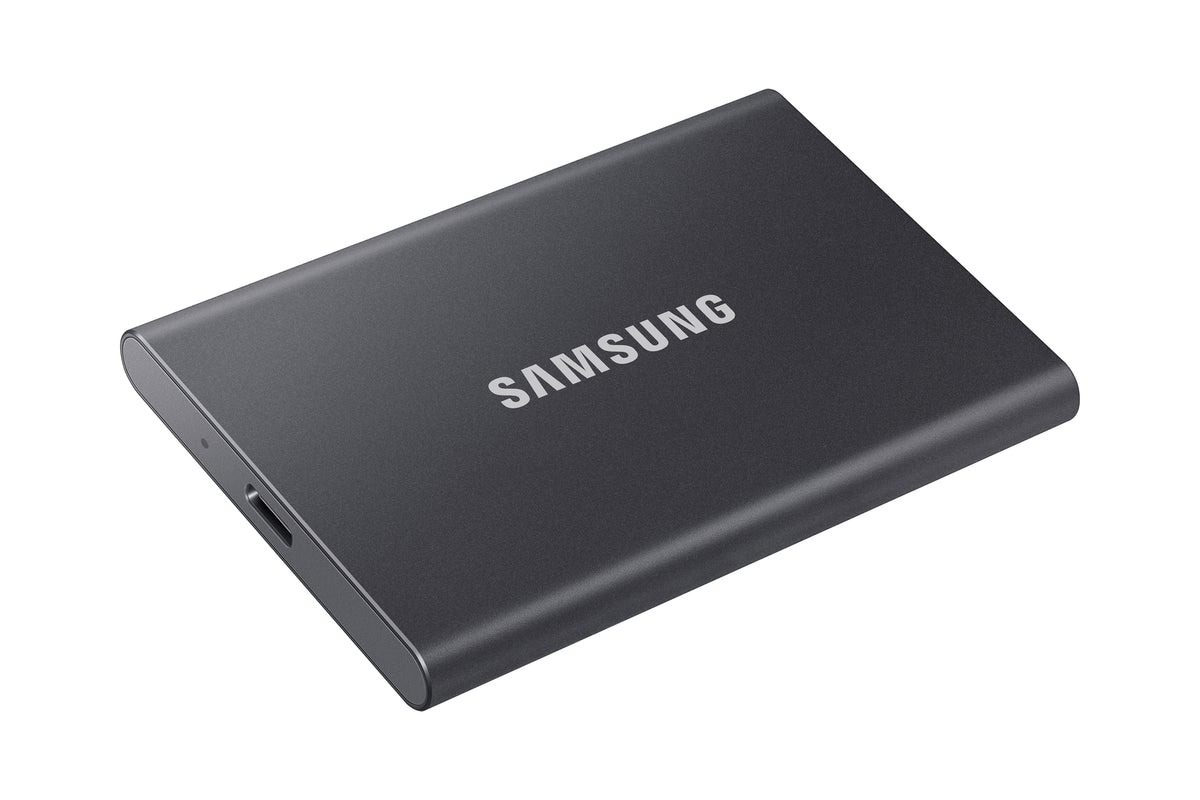 Samsung MU-PC2T0T T7 Portable SSD 2 TB; Transfer speed up to 1050 MB/s; USB 3.2 (Gen2; 10Gbps) backwards compatible; AES 256-bi
