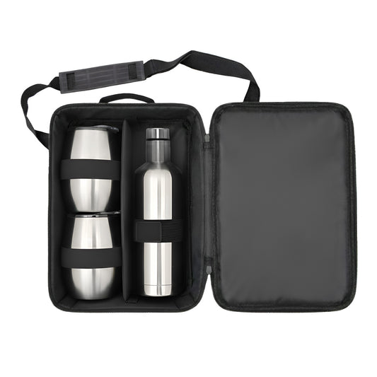 Executive Travel Drinkware Set - Silver